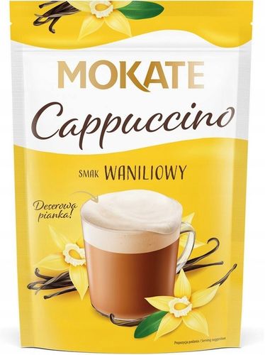 Kawa rozpuszczalna Mokate Cappuccino Waniliowa Delikatna Pianka 110g x8 na Arena.pl