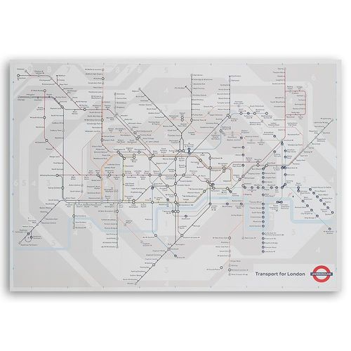 Deco Panel, Plan metra w Londynie 80x60 na Arena.pl