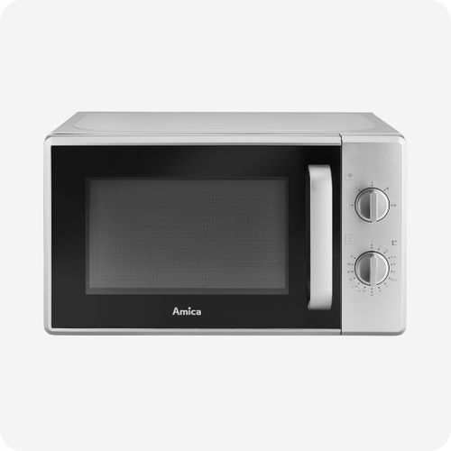 KUCHENKA MIKROFALOWA MIKROFALÓWKA AMMF 20M1S AMICA 700W SREBRNA 20L INOX na Arena.pl