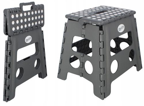 Taboret składany stołek podnóżek antypoślizgowy szary Easyform 32cm na Arena.pl