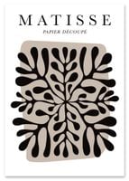 Plakat matisse czarny liść 50x70 cm