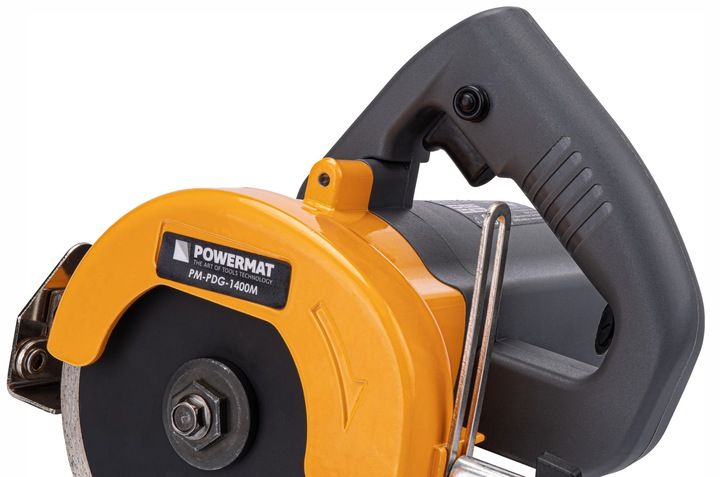 PRZECINARKA TARCZOWA DO PŁYTEK GRESU GLAZURY 1400W 125mm 2X TARCZA POWERMAT zdjęcie 6