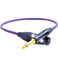 KABEL XLR GNIAZDO - JACK 6,3mm WTYK MONO MELODIKA MDJX200 PURPLE RAIN 20m