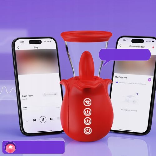 Wibratory różane z 7 stymulatorami łechtaczki do ssania i lizania sutków na Arena.pl