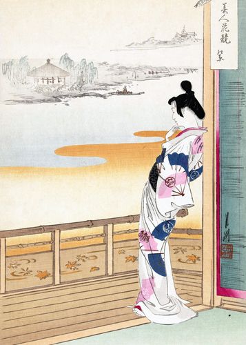 Plakat 50x70cm The Call of the Cuckoo, Gekko Japoński Vintage na Arena.pl