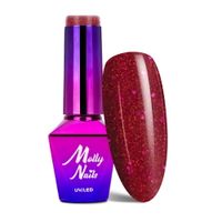 Lakier hybrydowy LED/UV Gel Polish MollyNails Bling it on! Nr 506 Red 8g
