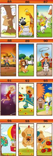 Fototapeta NAKLEJKA okleina drzwi szafe dla dzieci na Arena.pl