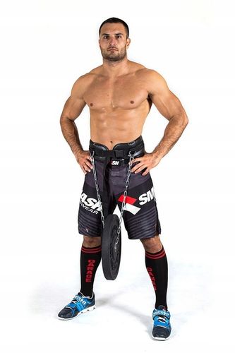 DIP BELT PAS OBCIĄŻENIOWY KULTURYSTYCZNY Z ŁAŃCUCHEM MOCNY BUSHIDO na Arena.pl