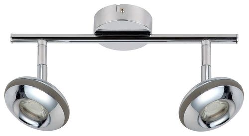 Skipper listwa 2x6W LED cob główka okrągła 1e z przegubem kd system chrom na Arena.pl