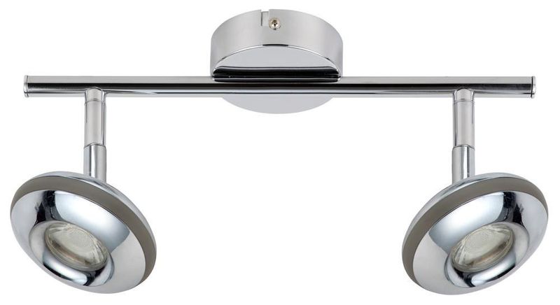 Skipper listwa 2x6W LED cob główka okrągła 1e z przegubem kd system chrom zdjęcie 1