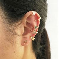 KOLCZYKI NAUSZNICE ZŁOTE ZESTAW 6 SZTUK EH01