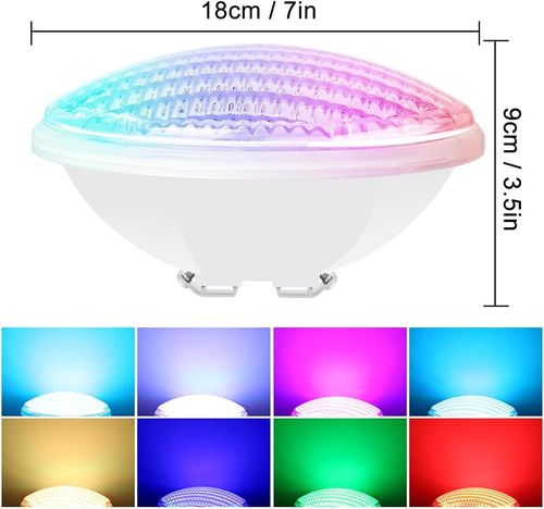 Lampa zanurzeniowa LED Kingwen 40W RGBW 12 V IP68 lampa do basenu akwarium na Arena.pl