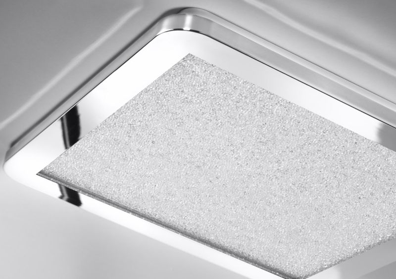 Nexit plafon 40x40 24W LED IP44 chrom+granila 3000K zdjęcie 2