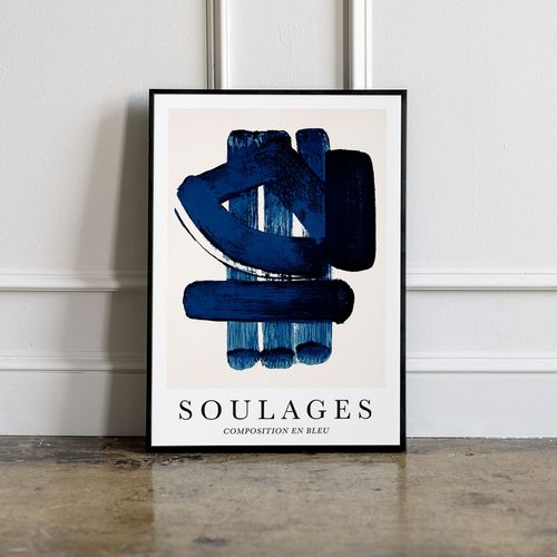 Plakat abstrakcja soulages 30x40 cm na Arena.pl
