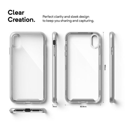 Caseology Skyfall - Etui iPhone Xs Max (srebrne) na Arena.pl