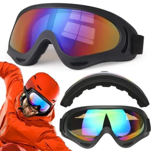 WYGODNE GOGLE NARCIARSKIE NARTY SNOWBOARD DESKA FILTR UV na Arena.pl