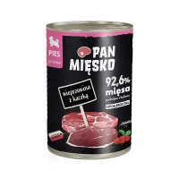 Pan Mięsko Karma mokra dla psa Wieprzowina z kaczką (szczeniak) 400g