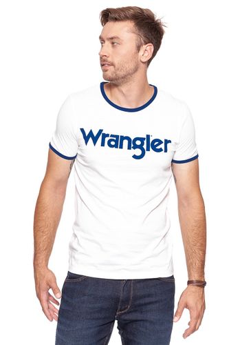 WRANGLER KABEL TEE OFFWHITE W7A76FQ02 S na Arena.pl