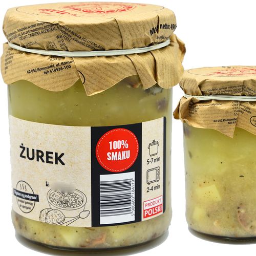 Mielczarek ZUPA ŻUREK Z BIAŁĄ KIEŁBASĄ I BOCZKIEM ŻUR gotowe danie 490g na Arena.pl