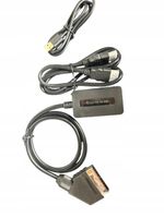 Adapter SCART HDMI Full HD 720/1080P - konwerter Video Audio z Kablami