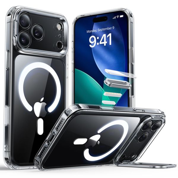 Etui do iPhone 17 Pro ESR Classic Hybrid Kickstand Clear zdjęcie 1