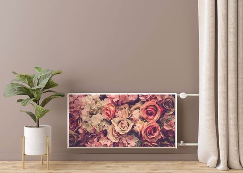 MAGNETYCZNA Maskownica KALORYFERA Kwiaty Róże PEONIE 120cm x 60cm na Arena.pl