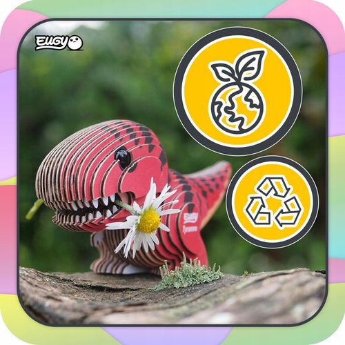 Dinozaur Tyranozaur Eugy. Eko Układanka Puzzle 3D. na Arena.pl