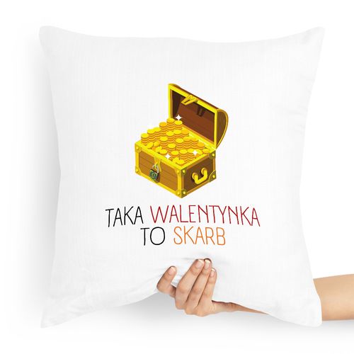Poduszka Na Walentynki Taka Walentynka To Skarb Z Nadrukiem Ze Zdjęciem na Arena.pl