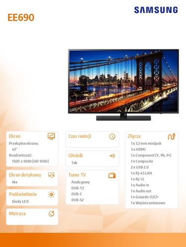 Samsung 43'' 43EE690 na Arena.pl