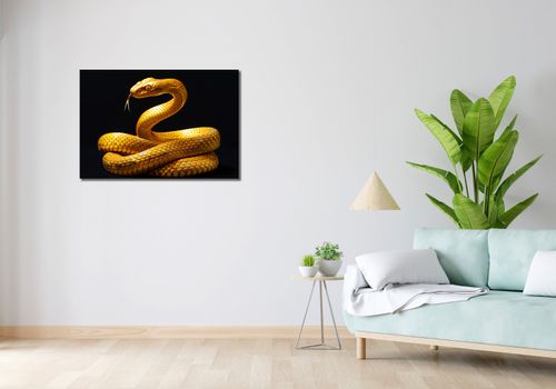 Obraz 90x60cm Złoty Wąż na Arena.pl