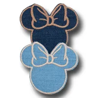 Aplikacja łatka na klej  Myszka Jeans Obrys (1szt)