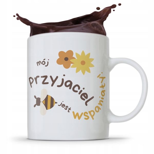 Kubek Prezent Dla Przyjaciela Wspaniały Przyjaciel Z Nadrukiem Ze Zdjęciem zdjęcie 1