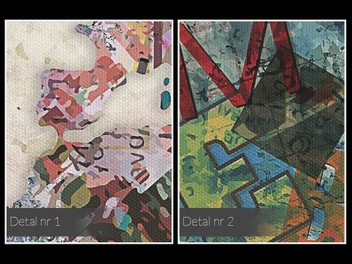 18501 Obraz na płótnie MAPA ŚWIATA LITERY na Arena.pl