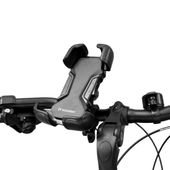 mocny uchwyt na telefon na kierownicę roweru motocykla hulajnogi czarny