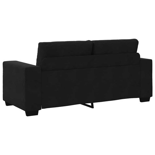 Sofa dwuosobowa czarna 140 cm aksamitna na Arena.pl