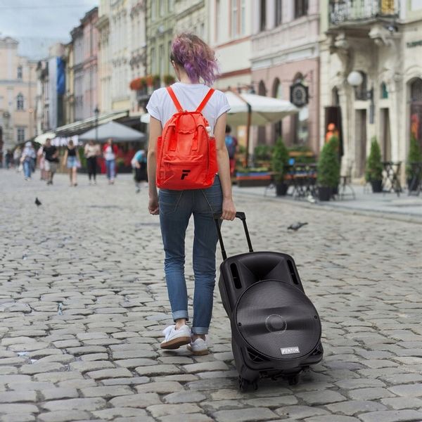 Kolumna aktywna 15'' 800W UHF BT bateria+ mikrofon/ imprezy konferencje zdjęcie 12