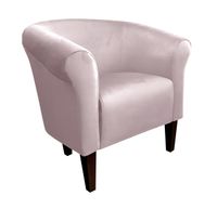 Fotel Milo nogi 20cm venge szary róż MG55