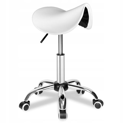 STOŁEK KOSMETYCZNY TABORET FRYZJERSKI NA KÓŁKACH REGULOWANY OBROTOWY na Arena.pl