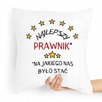 Poduszka Prezent Dla Prawnika Najlepszy Prawnik Z Nadrukiem Ze Zdjęciem