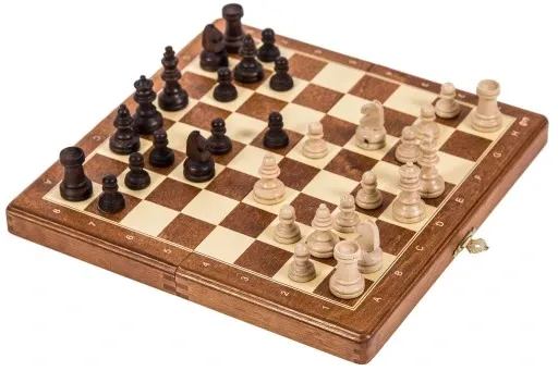 SQUARE Szachy drewniane MAGNETYCZNE Basic - 265 mm zdjęcie 3