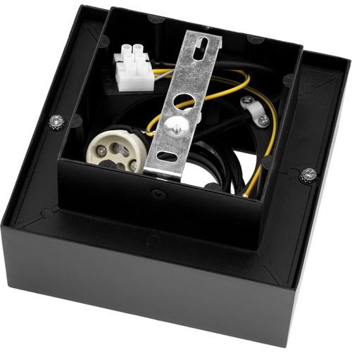 Oprawa Halogenowa Natynkowa Lampa Sufitowa Kwadratowa Ruchoma Czarna na Arena.pl