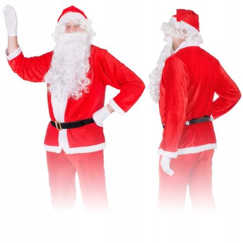 9W1 ZESTAW KOSTIUM ŚWIĘTEGO MIKLOŁAJA STRÓJ PRZEBRANIE PROFESJONALNY ŚWIĘTA na Arena.pl