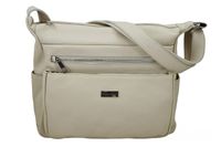 Codzienna i praktyczna torebka na ramię - Beżowa jasna