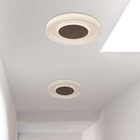 Okrągła LAMPA plafon GOFFI 48398-40 Globo sufitowa OPRAWA metalowa LED 40W 3000K - 6000K biała