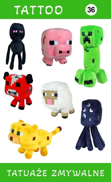 Tatuaże zmywalne Minecraft zdjęcie 1