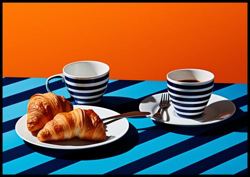 Plakat 100x70cm Croissanty na Arena.pl