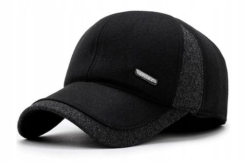 CZAPKA ZIMOWA MĘSKA Z DASZKIEM CIEPŁA CHOWANE NAUSZNIKI NA ZIMĘ MODNA na Arena.pl