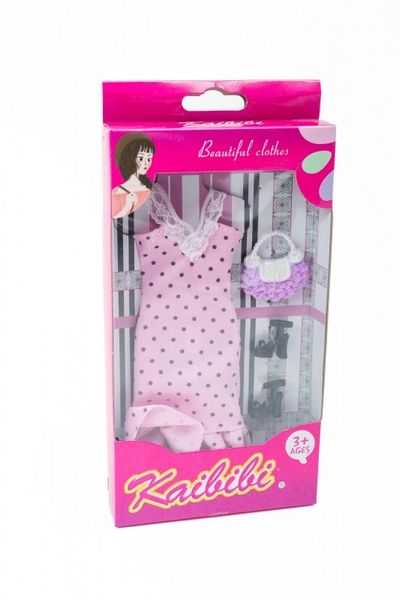 Ubranka dla Lalek SUKNIA TOREBKA BUTY sukienka Ciuchy A1 zdjęcie 4