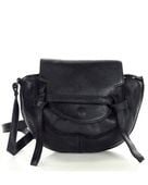 Marco Mazzini Torebka listonoszka skórzana saddle bag czarny