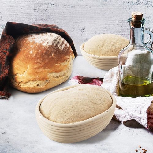 Koszyk Rattanowy do Wyrastania Formowania Chleba Ciasta na Bochenek 1kg na Arena.pl